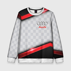 Свитшот детский AUDI auto texture, цвет: 3D-белый