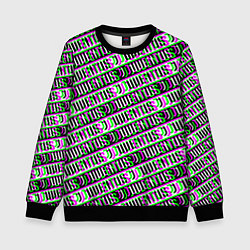 Детский свитшот Juventus glitch pattern