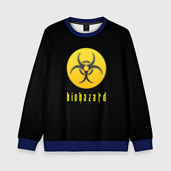 Свитшот детский Resident Evil biohazard, цвет: 3D-синий