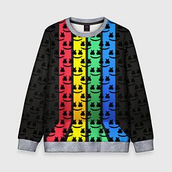 Свитшот детский Marshmello neon music dj, цвет: 3D-меланж