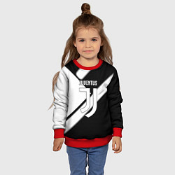 Свитшот детский Juventus geometry steel, цвет: 3D-красный — фото 2