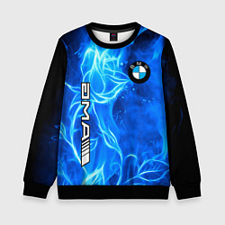 Свитшот детский BMW flower flame, цвет: 3D-черный