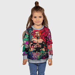 Свитшот детский Майк Тайсон - лучший навсегда, цвет: 3D-меланж — фото 2