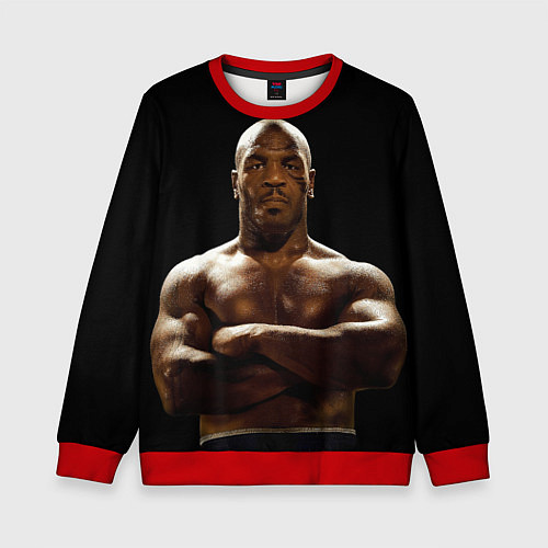 Детский свитшот Майк Тайсон бруклин / 3D-Красный – фото 1