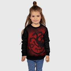 Свитшот детский Targaryen house Game of Thrones, цвет: 3D-черный — фото 2