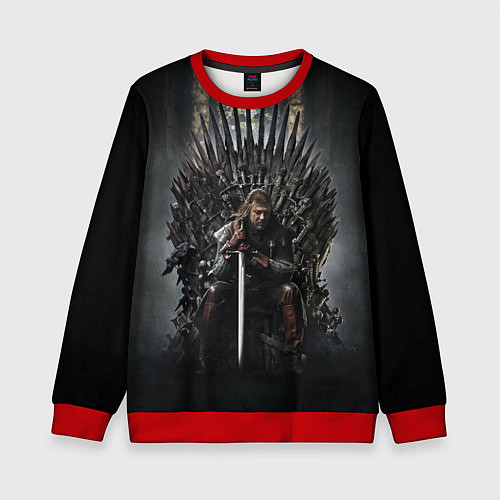 Детский свитшот Нед Игра престолов / 3D-Красный – фото 1