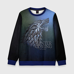Свитшот детский Игра престолов зима близко, цвет: 3D-синий
