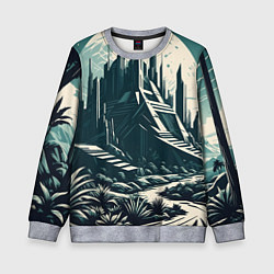 Детский свитшот Фантастика город