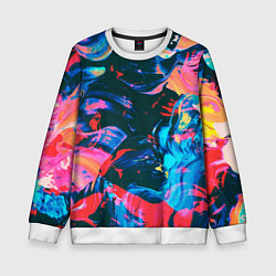 Свитшот детский Colors, цвет: 3D-белый