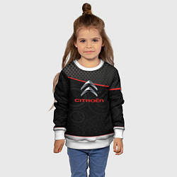 Свитшот детский Citroen auto car, цвет: 3D-белый — фото 2