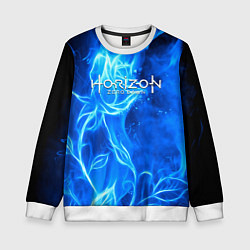 Свитшот детский Horizon zero dawn flower, цвет: 3D-белый