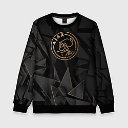 Свитшот детский Ajax golden poly, цвет: 3D-черный