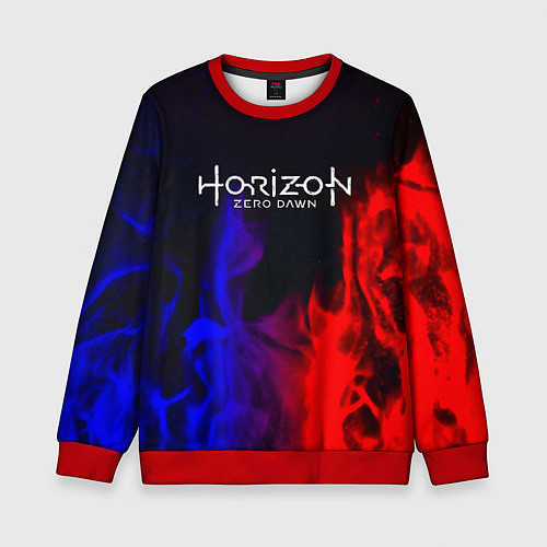 Детский свитшот Horizon: Zero Dawn flame steel / 3D-Красный – фото 1