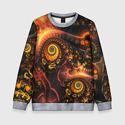 Детский свитшот Оптические узоры фракталы