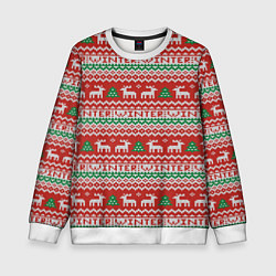 Детский свитшот Deer christmas pattern