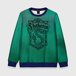 Свитшот детский Факультет Слизерин, цвет: 3D-синий