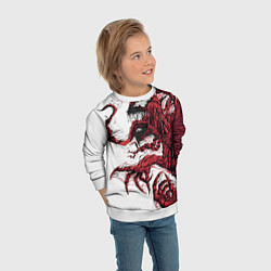 Свитшот детский Carnage - Symbiot, цвет: 3D-белый — фото 2