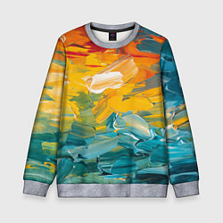 Детский свитшот Хаотичный цветные мазки краски