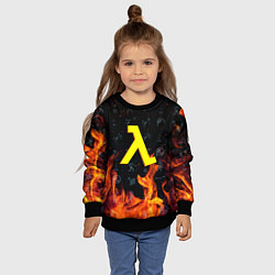 Свитшот детский Half life fere steel, цвет: 3D-черный — фото 2