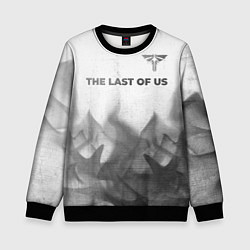 Свитшот детский The Last Of Us - white gradient посередине, цвет: 3D-черный