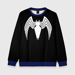 Свитшот детский Venom - spider logo, цвет: 3D-синий