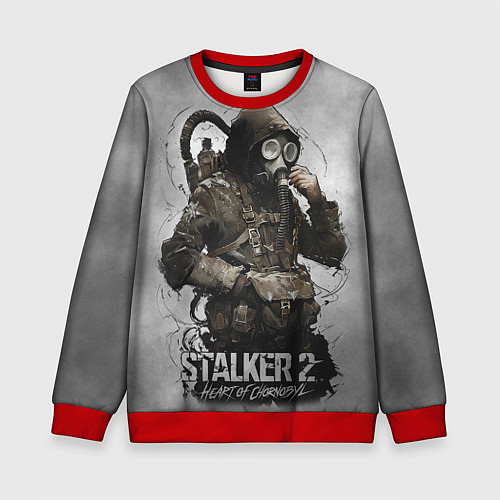 Детский свитшот S t a l k e r 2 Heart of Chornobyl / 3D-Красный – фото 1