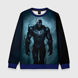 Свитшот детский Venom in fog, цвет: 3D-синий