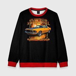 Свитшот детский Форд Мустанг, цвет: 3D-красный