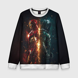 Свитшот детский Железный Человек - Доктор Дум, цвет: 3D-белый