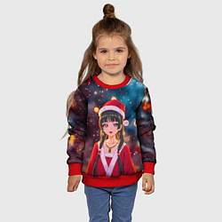 Свитшот детский Новогодняя МаоМао - Монолог Фармацевта, цвет: 3D-красный — фото 2