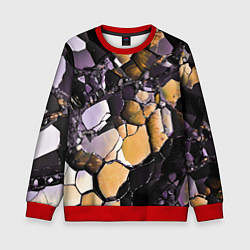 Детский свитшот Чёрно-жёлтый камень