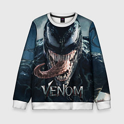 Свитшот детский Venom head with tongue, цвет: 3D-белый