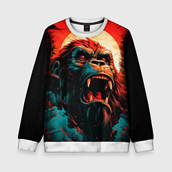 Свитшот детский King Kong roar, цвет: 3D-белый