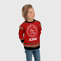 Свитшот детский Ajax new year, цвет: 3D-черный — фото 2