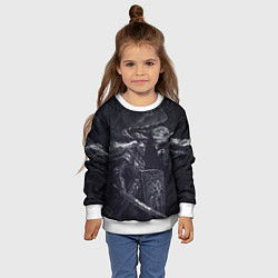 Свитшот детский Рыцарь без страха и упрека, цвет: 3D-белый — фото 2