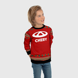 Свитшот детский Chery new year, цвет: 3D-черный — фото 2