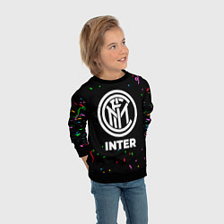 Свитшот детский Inter конфети, цвет: 3D-черный — фото 2