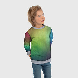 Свитшот детский Цветной металл с градиентом, цвет: 3D-меланж — фото 2