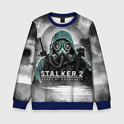 Свитшот детский Stalker 2 heart of Chornobyl radiation, цвет: 3D-синий