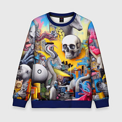 Детский свитшот Урбанистический сон - сюрреализм