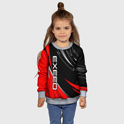 Свитшот детский Exeed - red uniform, цвет: 3D-меланж — фото 2