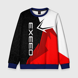 Свитшот детский Exeed - красно-белый, цвет: 3D-синий