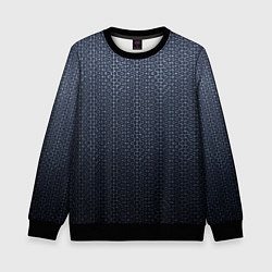 Детский свитшот Тёмный серо-синий градиент текстурированный с узор