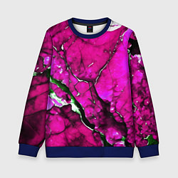 Детский свитшот Розовый треснувший камень