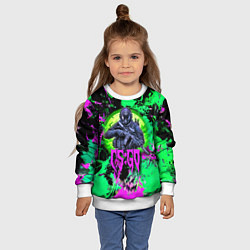 Свитшот детский Counter Strike - neon revolution, цвет: 3D-белый — фото 2