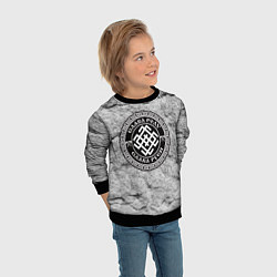 Свитшот детский Белобог - слава роду, цвет: 3D-черный — фото 2