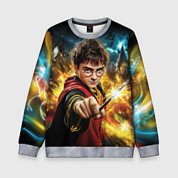 Свитшот детский Гарри Поттер и магия, цвет: 3D-меланж