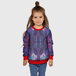 Свитшот детский Космическая паутина, цвет: 3D-красный — фото 2