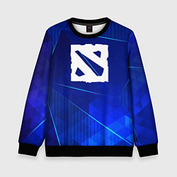 Свитшот детский Dota blue poly, цвет: 3D-черный