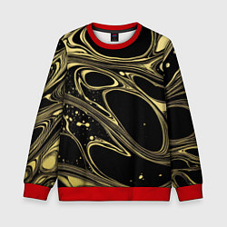 Детский свитшот Разводы в виде кругов и линий - текстура